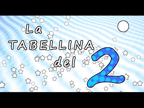La tabellina del 2 - tabellina del due - canzoni per bambini - Baby cartoons