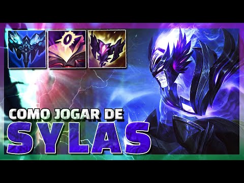 COMO JOGAR DE A a Z: SYLAS MID - League of Legends Gameplay Completa(runas, builds, combos e +)