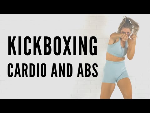 35 Minute Kickboxing HIIT! Cardio and Abs Workout with NO EQUIPMENT!