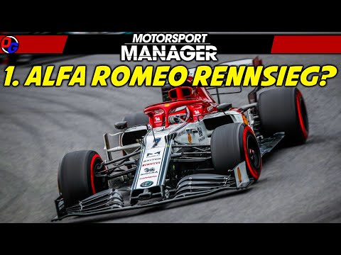 1. RENNSIEG + TOP TRANSFER? | MOTORSPORT MANAGER Alfa Romeo Karriere #9