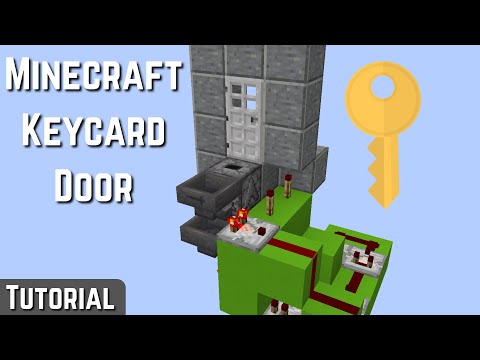 iMineCrazy - How to Build an EASY Keycard Door in Minecraft 1.19