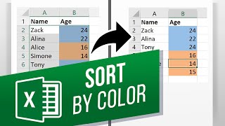 How to Sort By Color in Excel | How to Sort By Cell Color in Excel