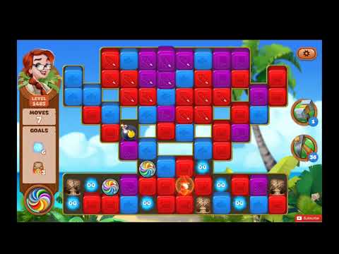 Lost Island Blast Adventure Level 1485 NO BOOSTERS - A S GAMING ✔