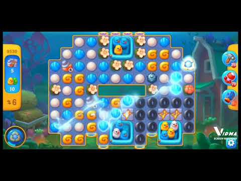 Fishdom. 9530 level no boosters and diamonds. 13 moves