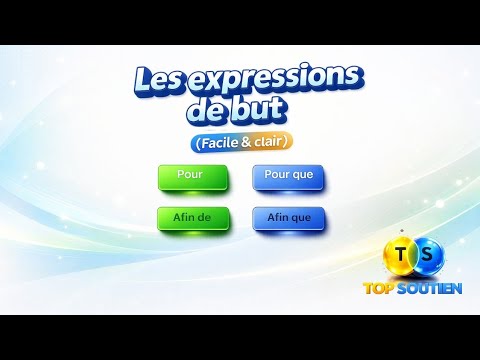 3ème Collège - Utiliser les expressions de but  (الثالثة  اعدادي)
