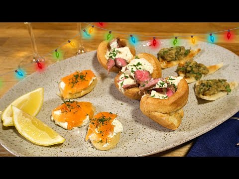 How To Make Easy Party Canapés | Holiday Season Food | So Simple Christmas Party Nibbles
