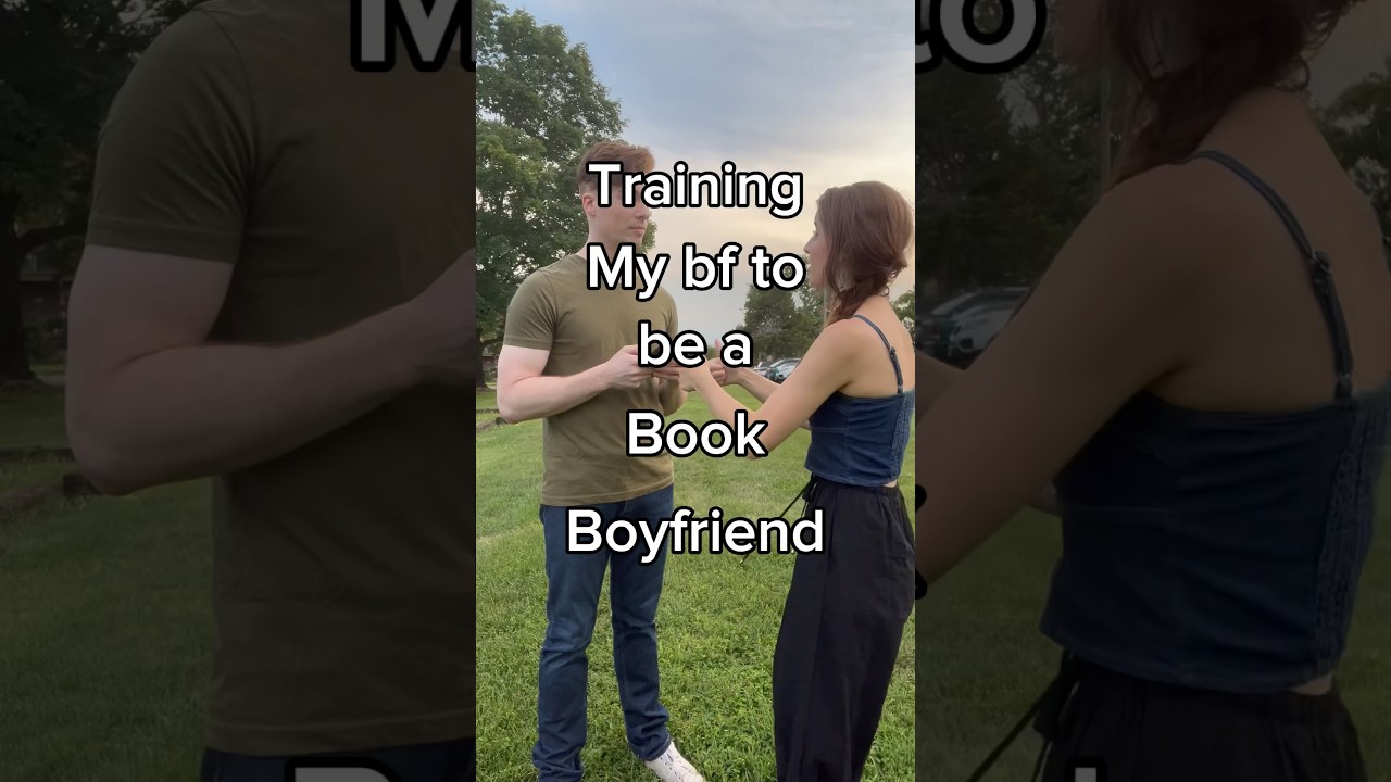 Training my bf to be a book boyfriend #booktok #bookboyfriend @danieljferguson