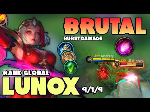BRUTAL DAMAGE! LUNOX BEST BUILD 2021 | TOP GLOBAL LUNOX GAMEPLAY | MOBILE LEGENDS✓