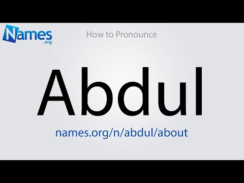 How to Pronounce Abdul