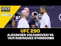 Alexander Volkanovski vs. Yair Rodriguez Press Conference Faceoff | UFC 290 | MMA Fighting
