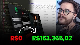 Como criei 3 SAAS do zero que me gerou R$ 163.365,02 com IA (Sem programar)