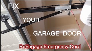HOW TO FIX YOUR GARAGE DOOR OPENER AFTER YOU HAVE PULLED THE EMERGENCY RELEASE