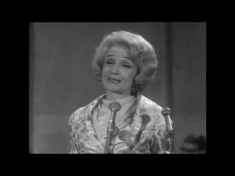 Marlene Dietrich, Sag mir wo die Blumen sind. Düsseldorf 1963