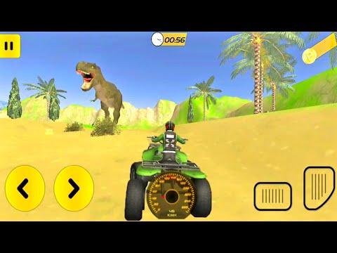 ATV Bike Survive Race - Dino World ATV Bike Driving - ATV Bike Games