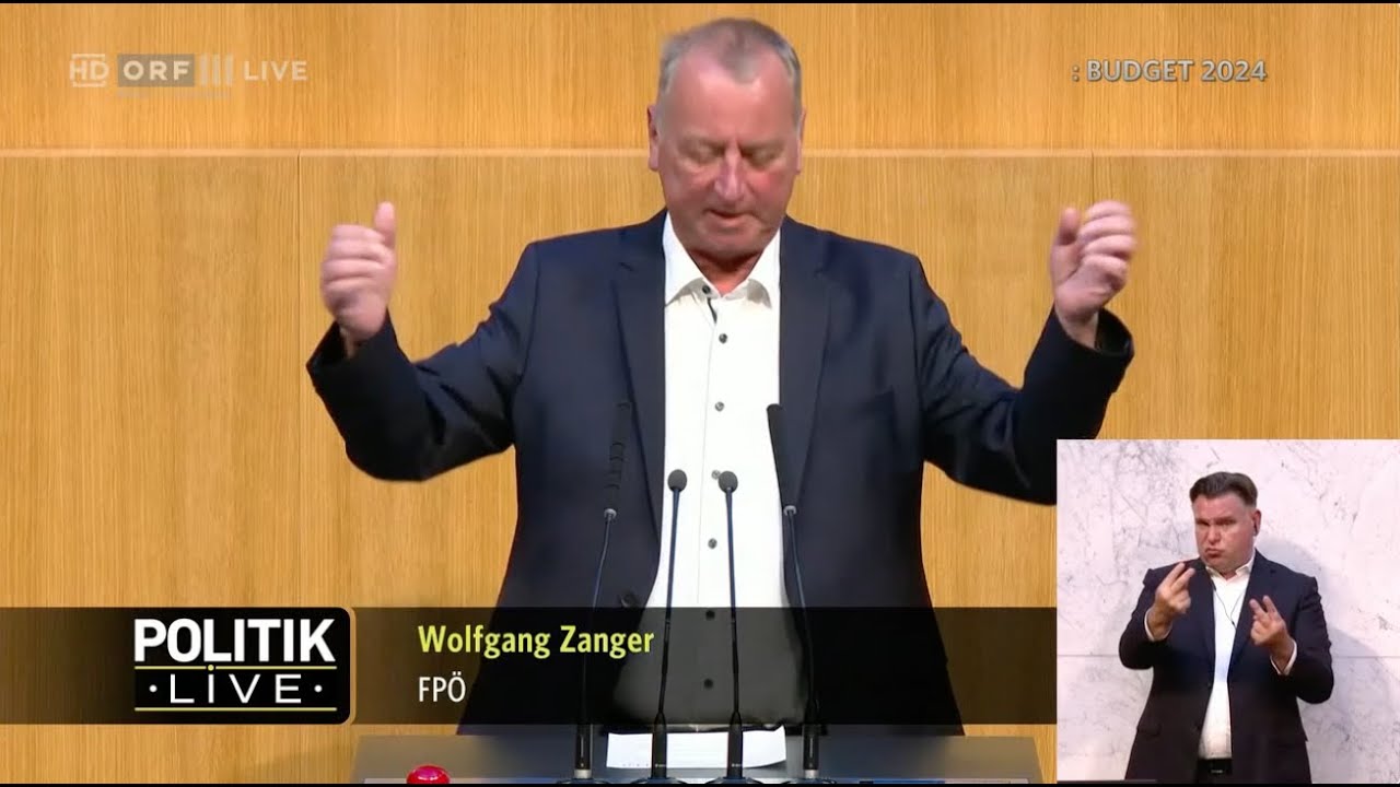 Wolfgang Zanger - Budget 2024 - Oberste Organe - 21.11.2023