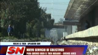 preview picture of video 'Nuevo servicio de colectivos para la Estación de trenes Rosario Sur.'