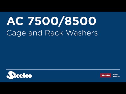 AC 8500 - CAGE AND RACK WASHER - SLIDING DOOR - STEELCO