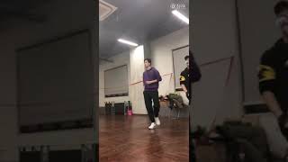 HuYiTian dancing ost A Love So Beautiful . 胡一天 weibo update