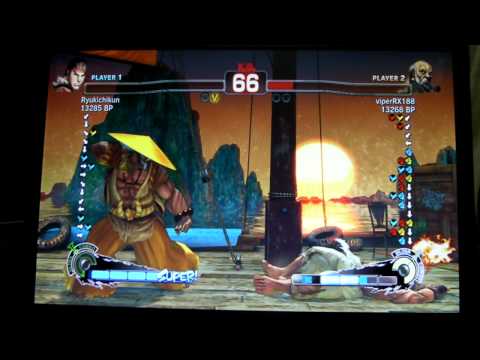 Ryukichikun (Ryu) vs viperRX188 (Gouken) Super Street Fighter IV 720p HD