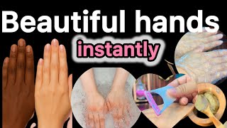 Salon Style Manicure at Home | Hand Whitening & Tan Removal Remedy