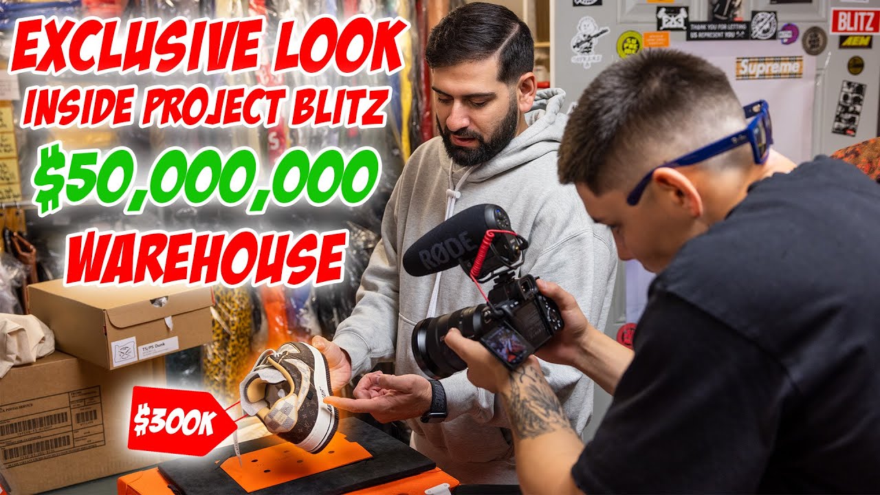 Inside Project Blitz's $50 Million Sneaker Warehouse *Largest Shoe Compound in the World*