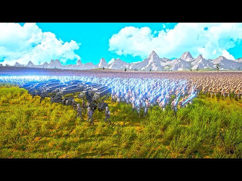 2.1 MILLION Zombies vs T-45 Shotguns, Super archers, Jedi knight !! UEBS 2