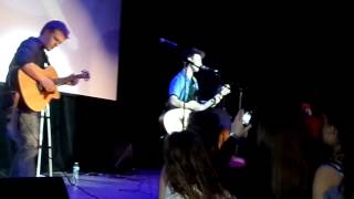 Dylan Holland and Nathan Montgomery performing Come Home To Me at the New Revo Music show