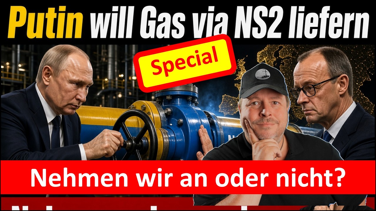 Putin will Gas via NS2 liefern - Annehmen oder nicht? Das ist die Frage