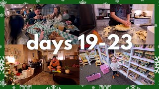 🎄 VLOGMAS DAYS 19-23 | road trip, visiting family, home bakery, toy store, unexpected guests + more