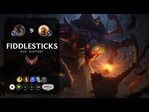 Fiddlesticks Support vs Leona - KR Grandmaster Patch 13.8