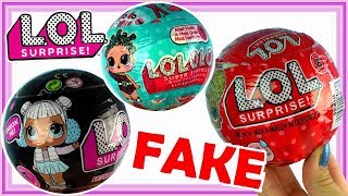 LOL Surprise Fake • 3 Kule Podróbki !!!! • Jak wyglądają różne laleczki ? • openbox
