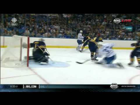 Jay McClement goal 2-2 Toronto Maple Leafs vs Buffalo Sabres 9/21/13 NHL Hockey
