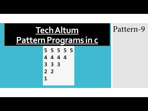 Pattern Programs In C Numeric Pattern Numeric Pattern For Practice Pattern 9