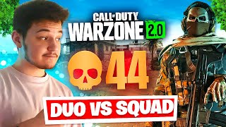 44 KILLS EN DUO VS SQUAD SUR WARZONE 2 !