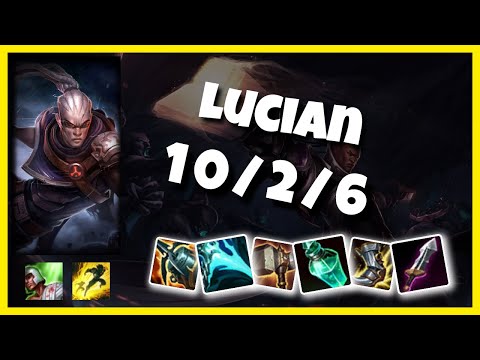 Lucian Gameplay Challenger Replay S11 - 10.25 Bot Lane (10/2/6) - KOREAN