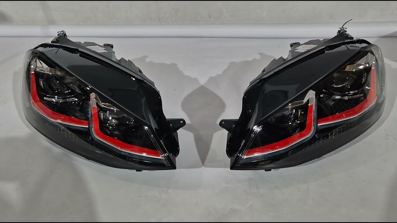 Volkswagen Golf 7/E-Golf 2012–2020 Koplampen voorzijde Red (2012-2017, 2 stuks) Video 1