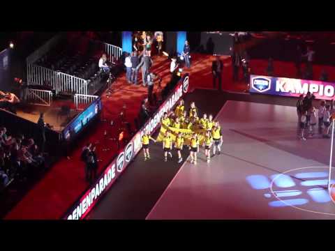 201504 E1 & D1 Juventa Korfbal parade Rotterdam small