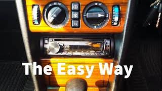 The easy way (without keys) to remove an aftermarket (pioneer/kenwood) car radio head unit: a How-To