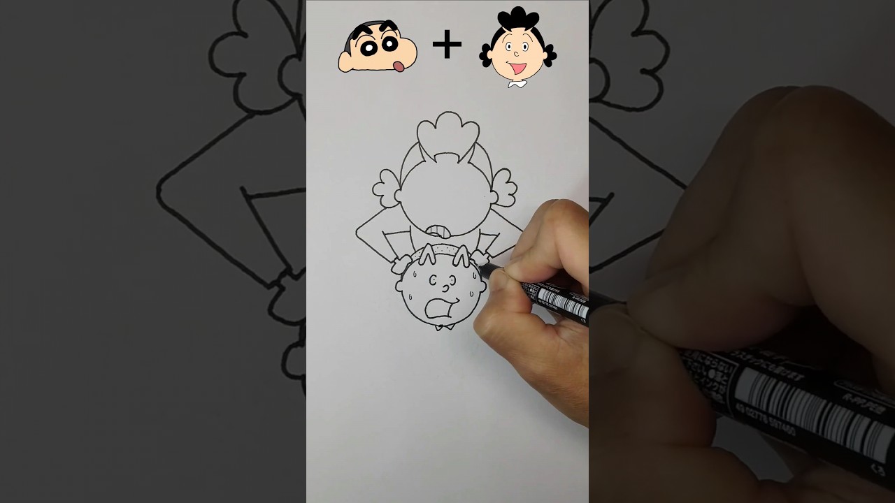 【TikTok】クレヨンしんちゃん + サザエさん = ??? #shorts #youtubeshorts #サザエさん #クレヨンしんちゃん