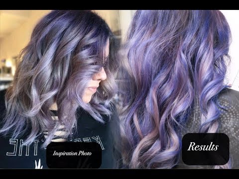 How to: Purple/violet to gray hair color!
