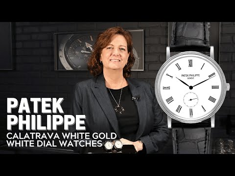 Patek Philippe Calatrava White Gold White Dial Watches 5119 and 5116 | SwissWatchExpo