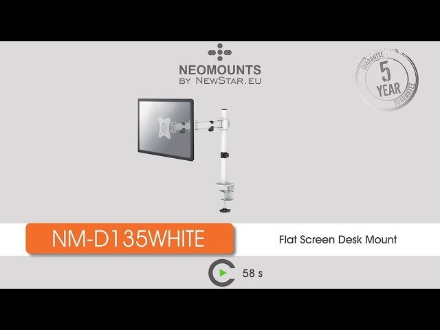 Video Teaser für Nomounts NM-D135WHITE FLAT SCREEN DESK MOUNT