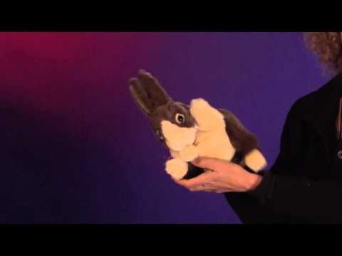 BABY DUTCH RABBIT HAND PUPPET