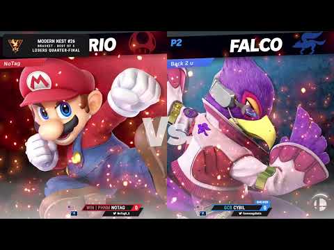 NoTag (Mario) vs Cybil (Falco) - Losers Quarter-Final - Modern Nest #26