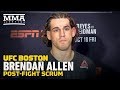 UFC on ESPN 6: Brendan Allen Hopes To Quit Plumbing Job With Another UFC Win - MMA Fighting