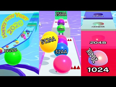 Max Levels - Ball Run 2048 vs Ball Run 2048 INFINITY MODE AA vs Ball Run Infinity | Epic Gameplay