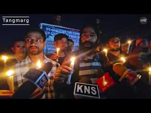 Pahalgam Attack Anniversary: Tangmarg Traders & Civil Society hold Candlelight Tribute.