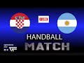 Croatia vs Argentina handball match Gjensidige Cup 2024