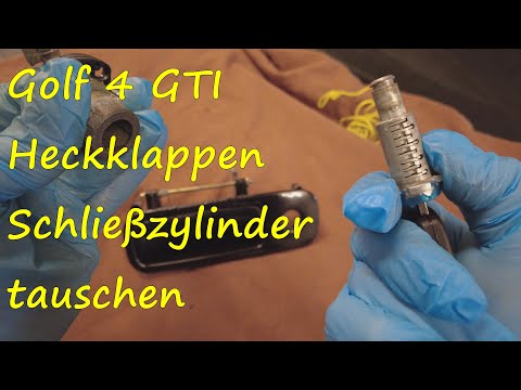 VW Golf 4 Schließzylinder vom Heckklappenschloss tauschen