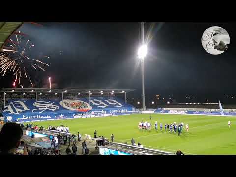Choreo und alle Pyroeinlagen KSC - Regensburg 29.11.2019